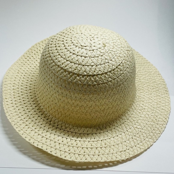 straw hat for Spring Summer. Ready to dress up for Easter. 7” width. - Picture 5 of 6